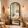 Arch Full-Length Standing Mirror – Natural Wood Frame