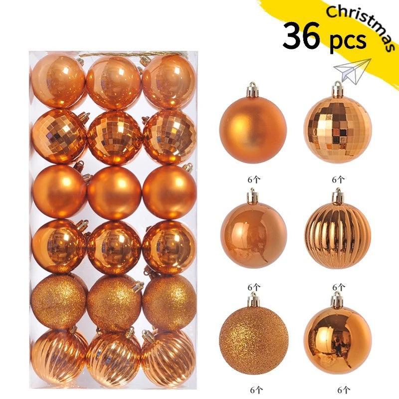 Mini Christmas Bauble Ornament Set