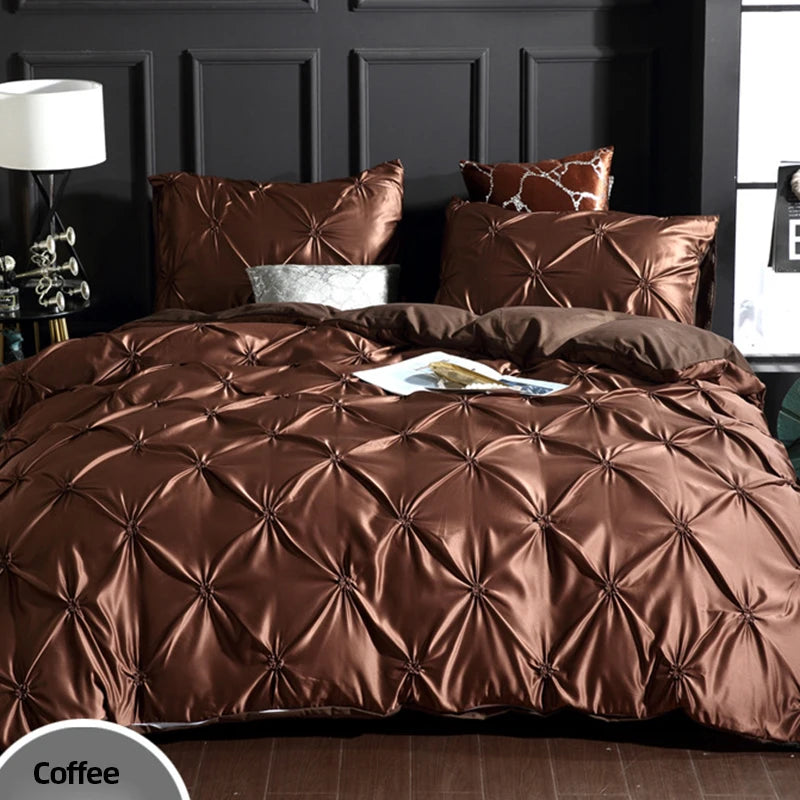 Floral Duvet Cover Set – 2- or 3-Piece Coffee