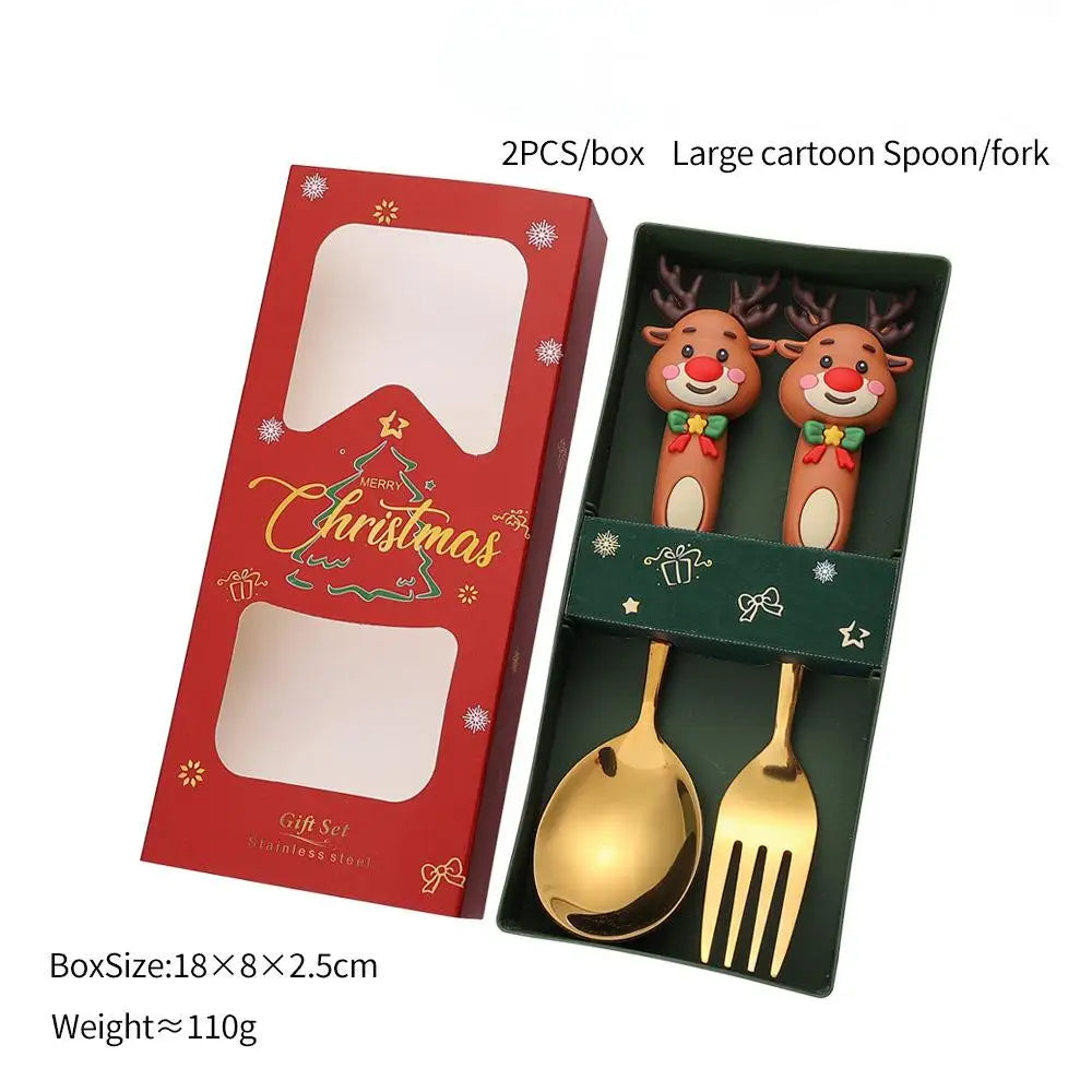 Christmas Fork & Spoon Gift Set