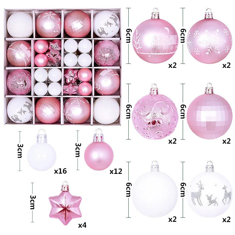 44-Piece Christmas Bauble Set