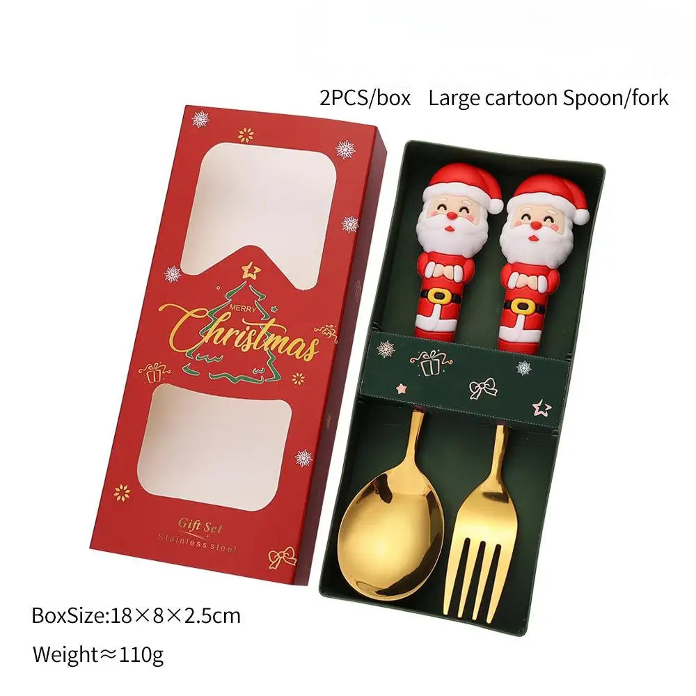 Christmas Fork & Spoon Gift Set