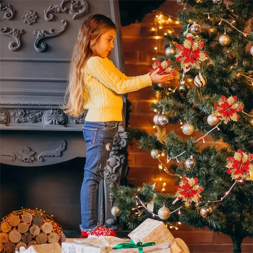 Christmas Flower Tree Ornaments