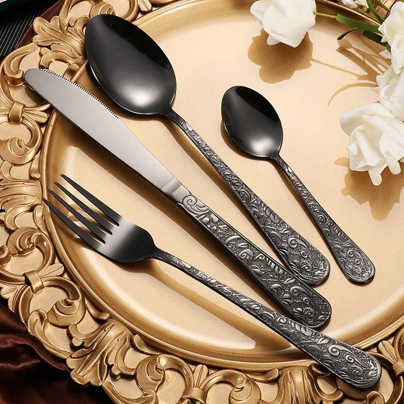 24-Piece Stainless Steel Cutlery Set