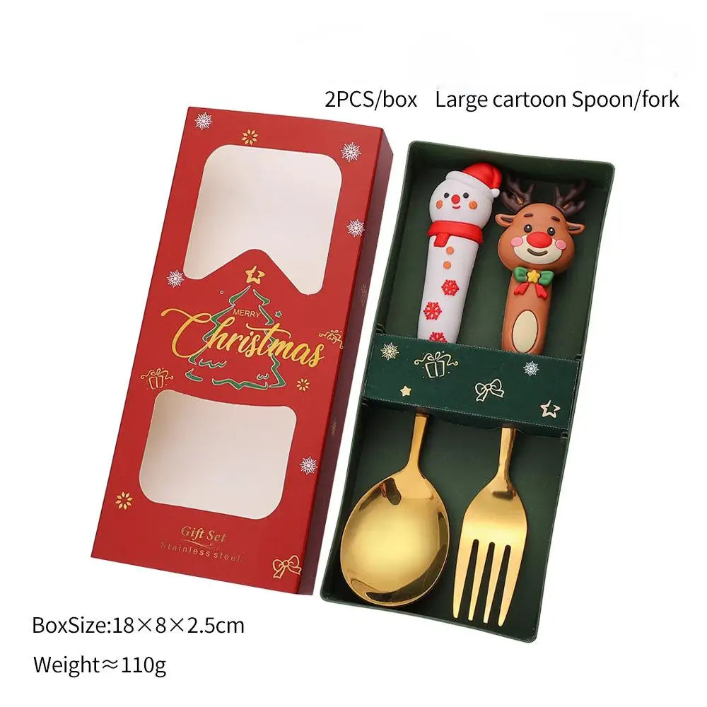 Christmas Fork & Spoon Gift Set