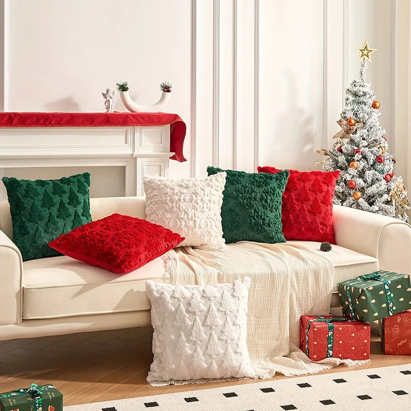 3D Embroidered Christmas Cushion Covers