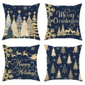 Embroidered Christmas Cushion Cover
