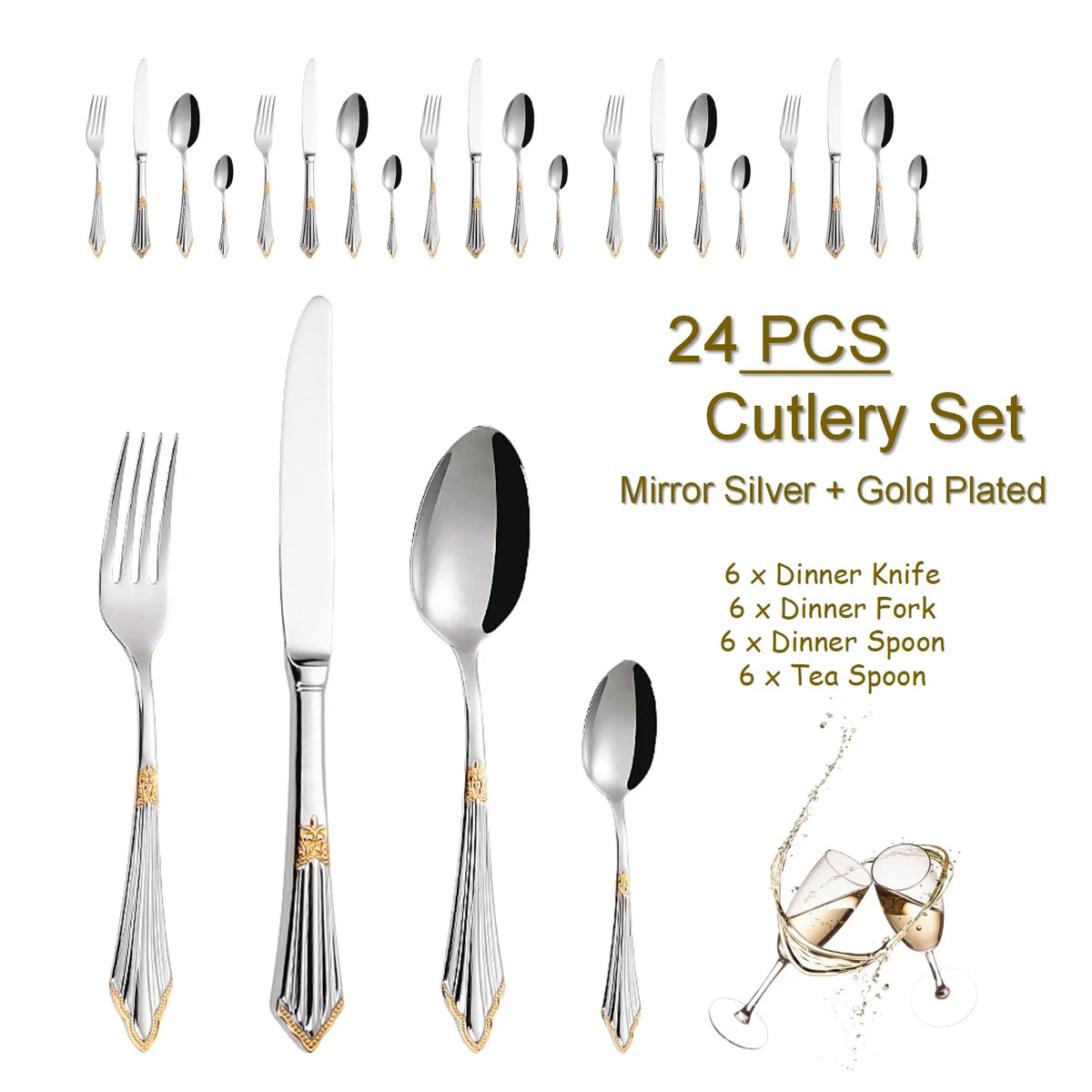 Luxury Stainless Steel Cutlery Set