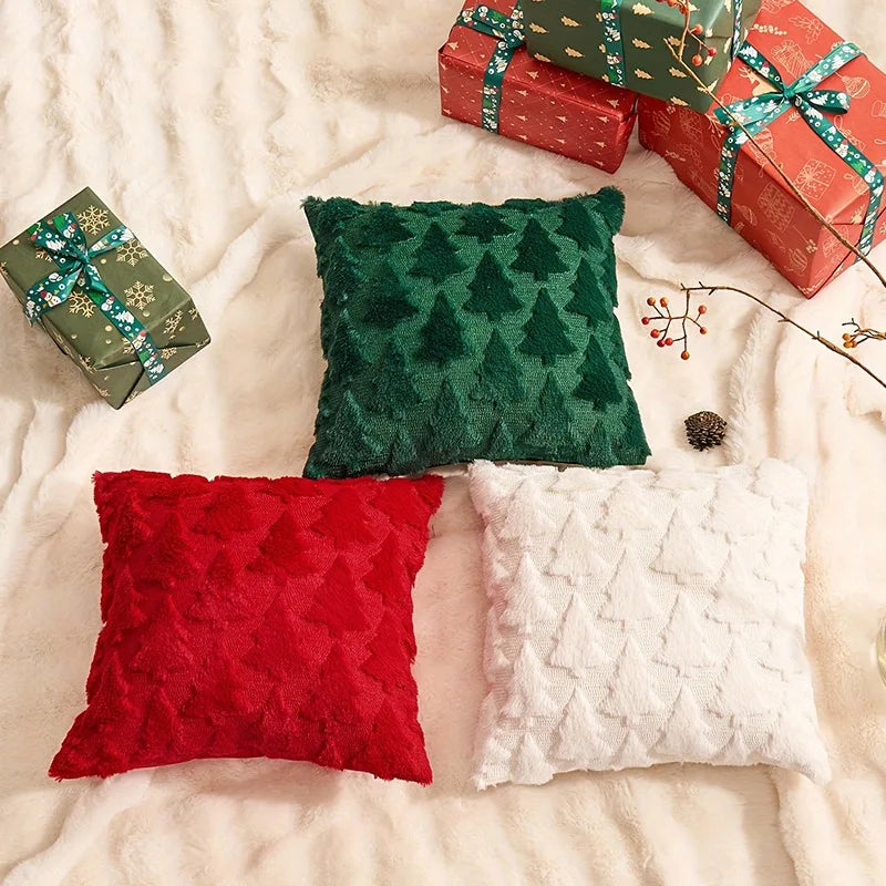 3D Embroidered Christmas Cushion Covers