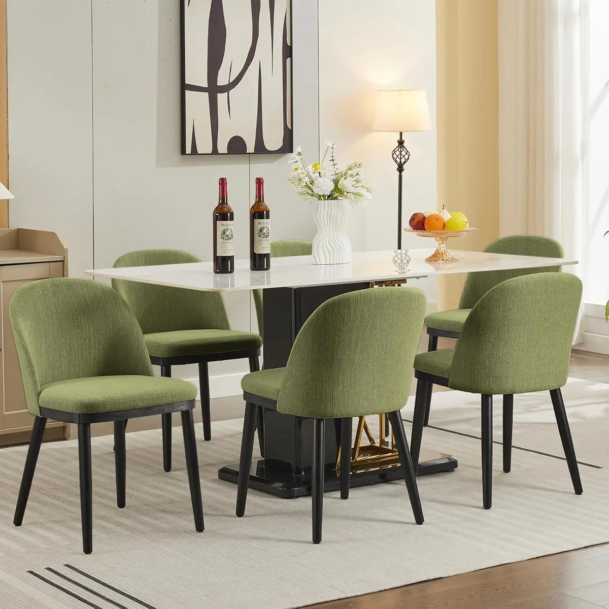 Dining Chairs Set of 2 – High Backrest & Deep Seat