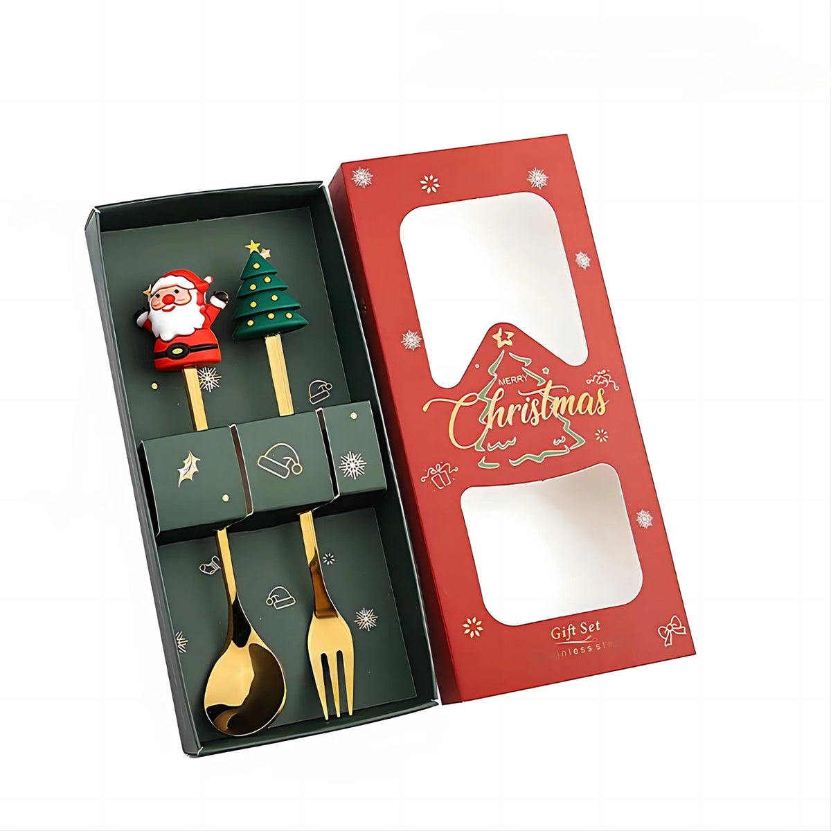 Christmas Fork & Spoon Gift Set