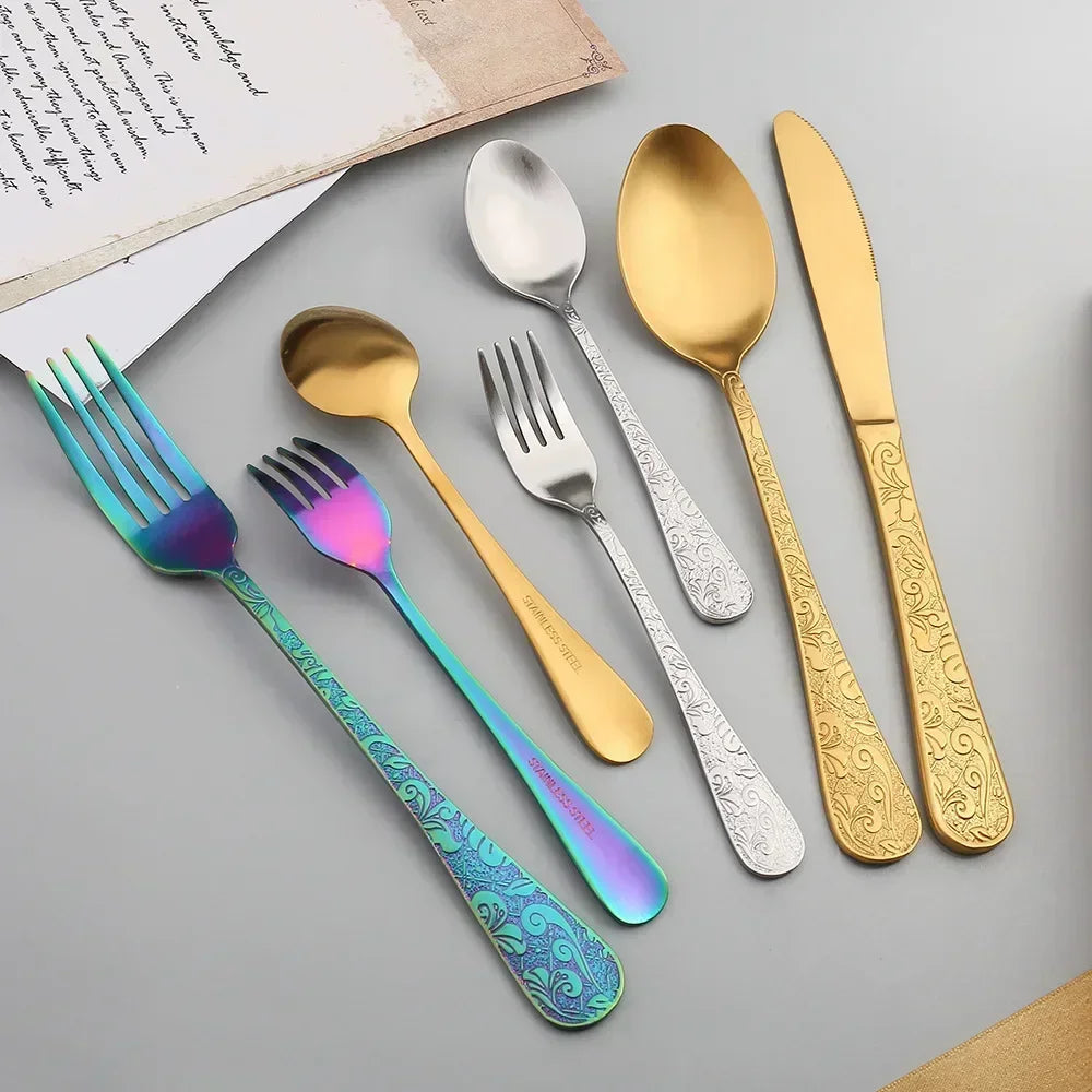 24-Piece Stainless Steel Cutlery Set