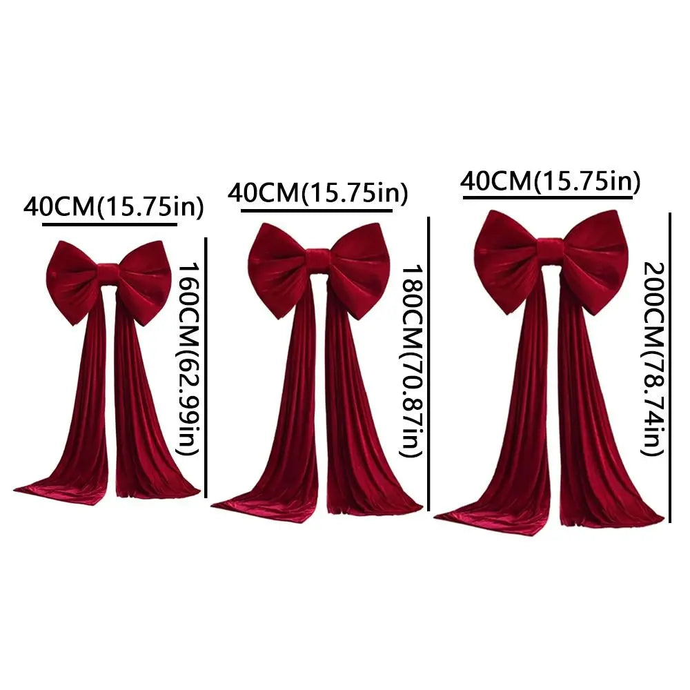 Oversized Velvet Christmas Tree Bow