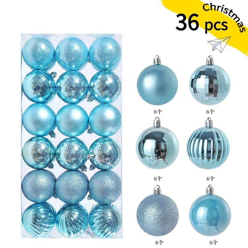 Mini Christmas Bauble Ornament Set