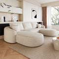 Modular U-Shaped Cloud Sofa – White