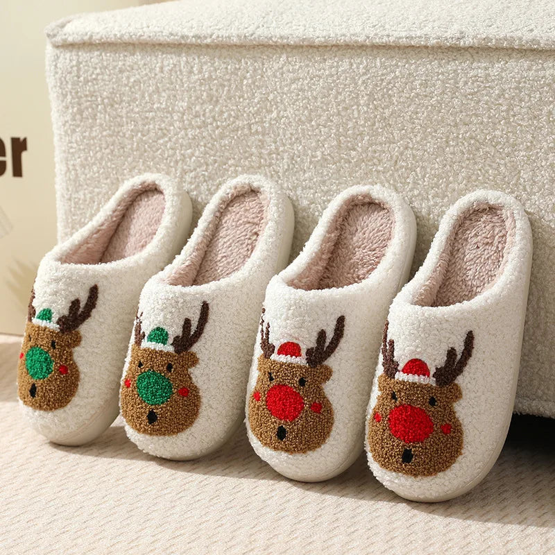 Plush Christmas Slippers