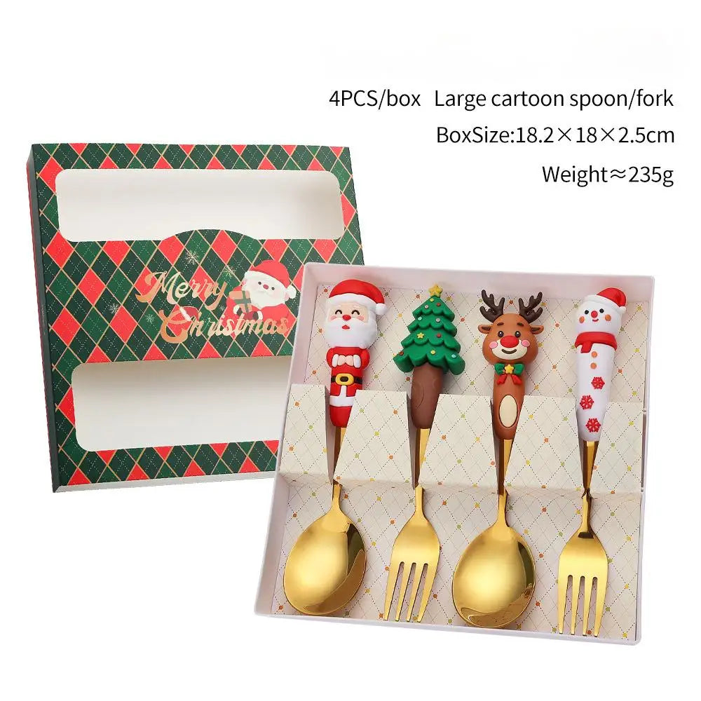 Christmas Fork & Spoon Gift Set