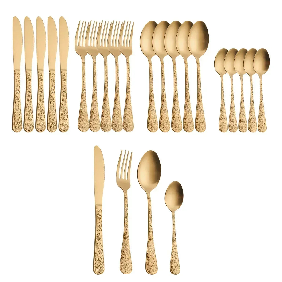 24-Piece Stainless Steel Cutlery Set