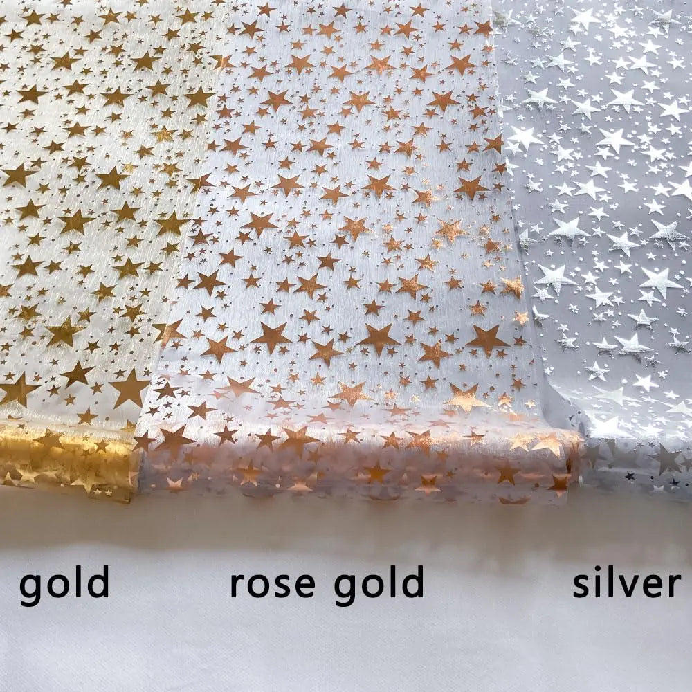 Gold Star Glitter Christmas Table Runner