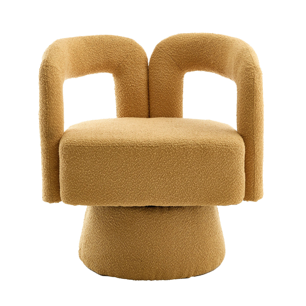360° Swivel Armchair – Soft Upholstery & Armrests