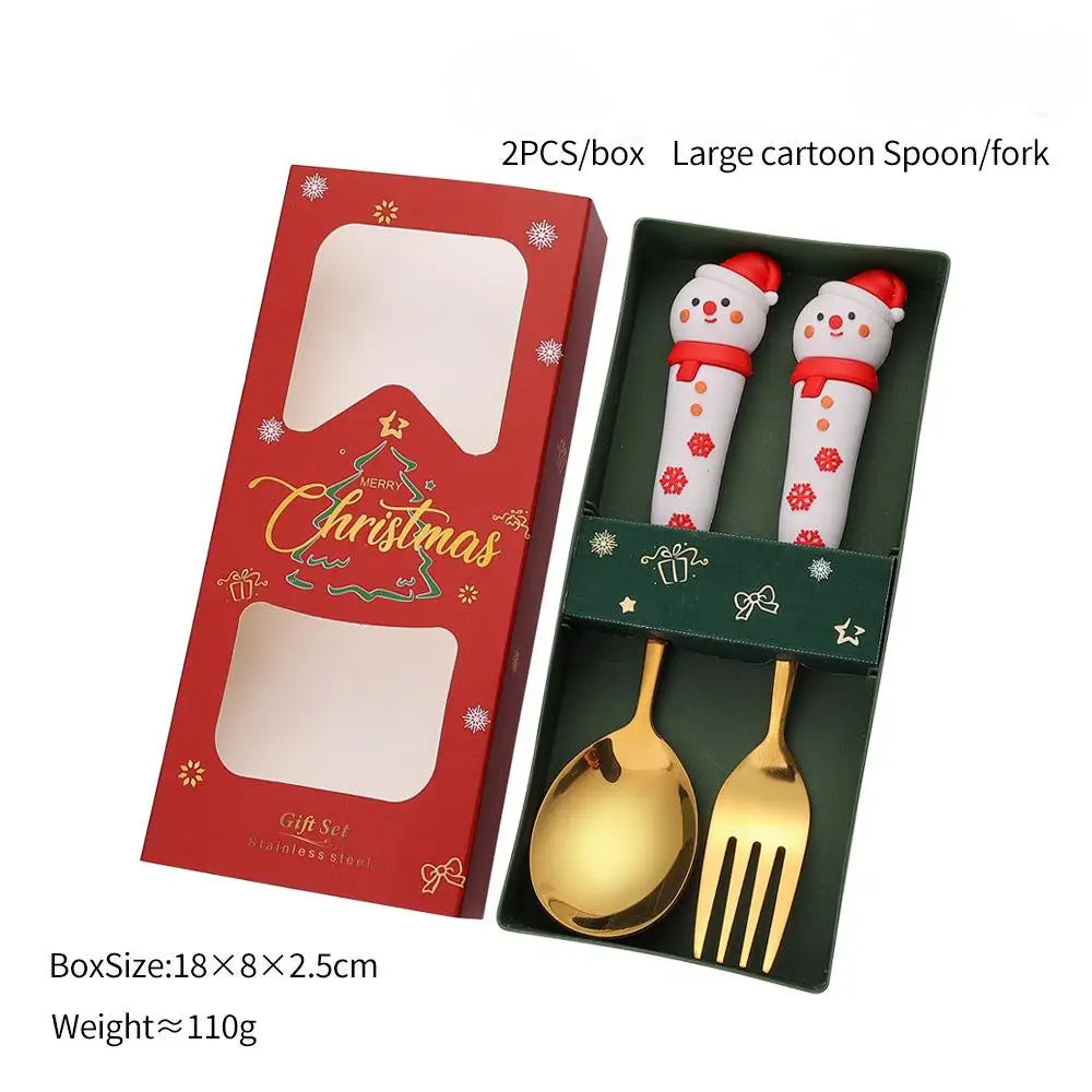 Christmas Fork & Spoon Gift Set