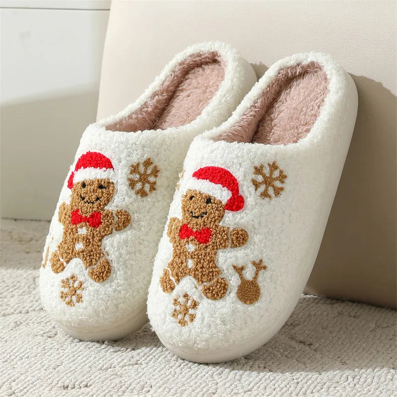 Plush Christmas Slippers
