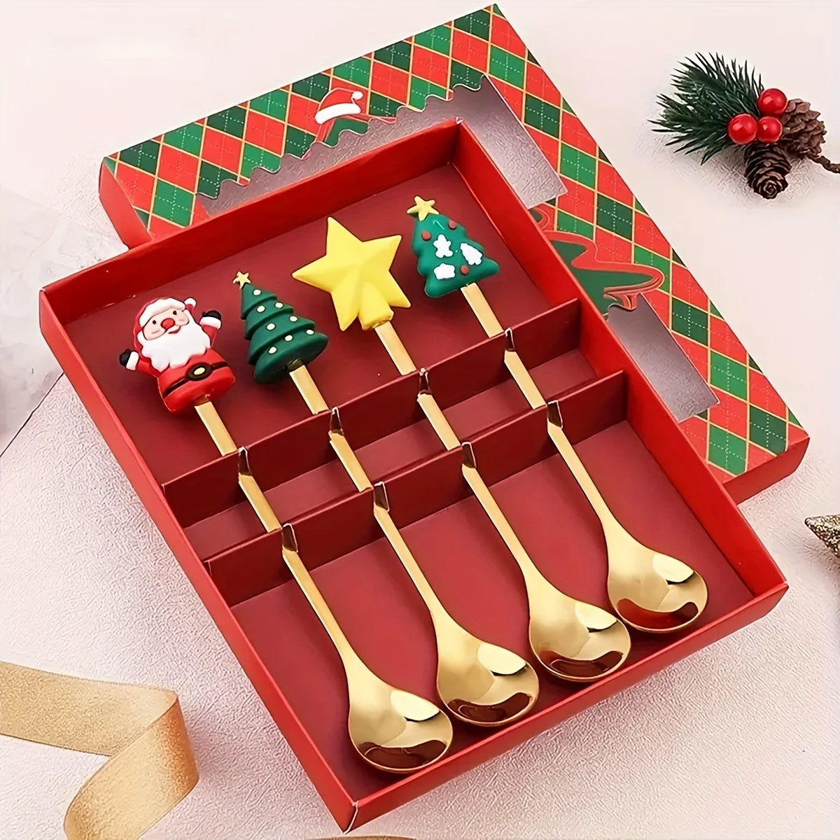 Christmas Fork & Spoon Gift Set