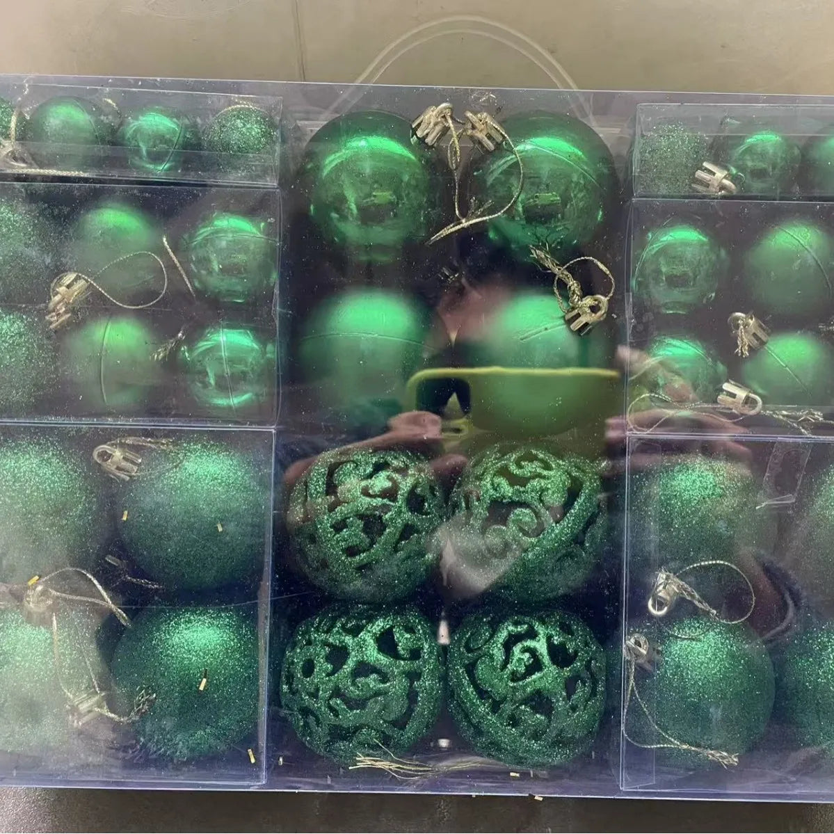 100-Piece Christmas Bauble Set