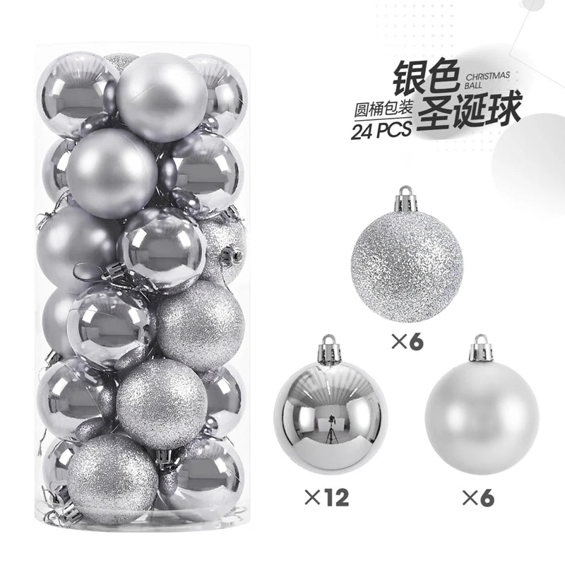 Mini Christmas Bauble Ornament Set