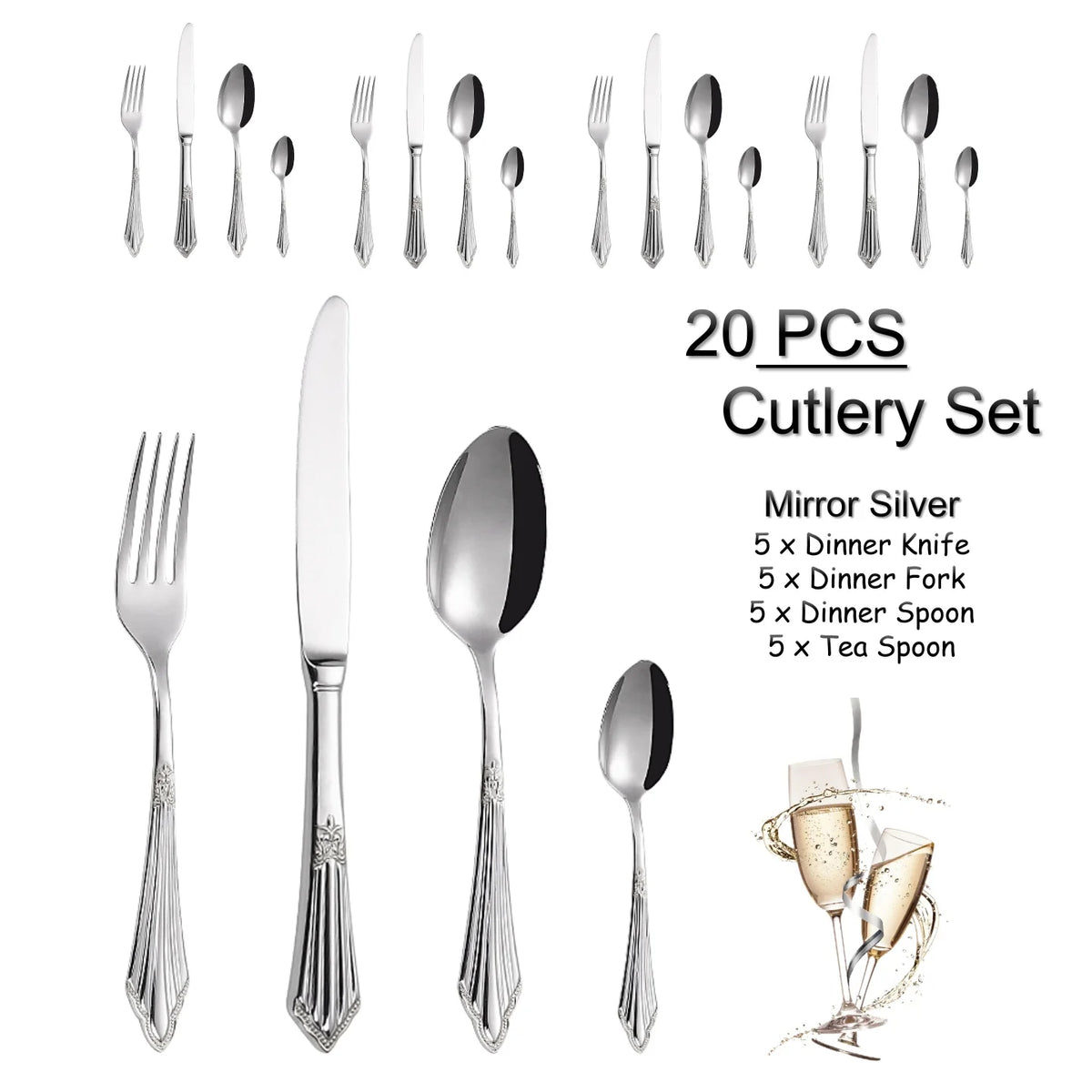 Luxury Stainless Steel Cutlery Set