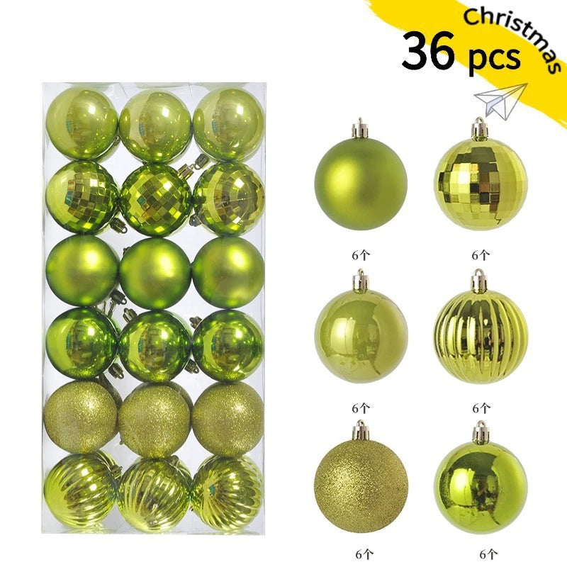 Mini Christmas Bauble Ornament Set