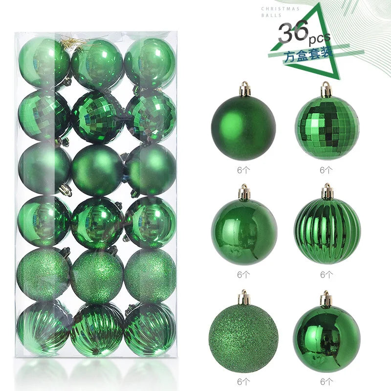 Mini Christmas Bauble Ornament Set