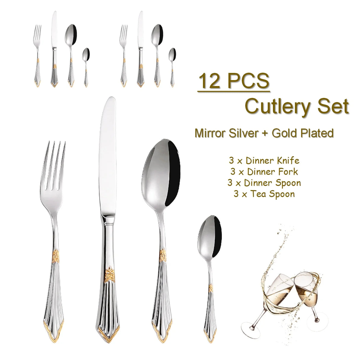 Luxury Stainless Steel Cutlery Set