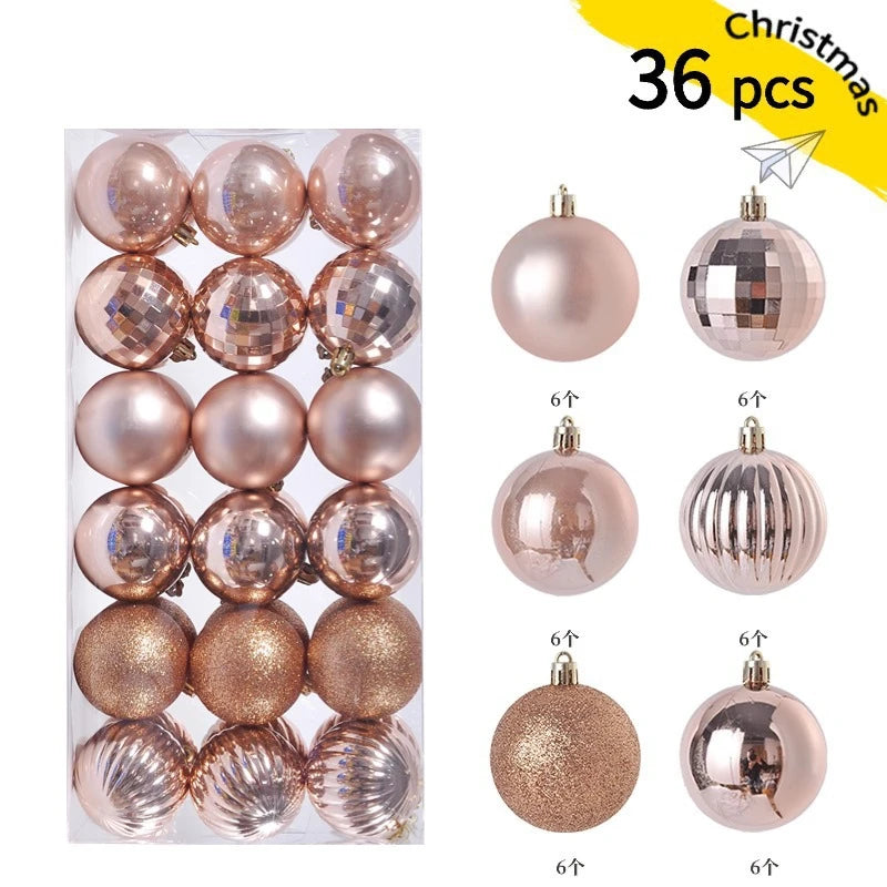 Mini Christmas Bauble Ornament Set