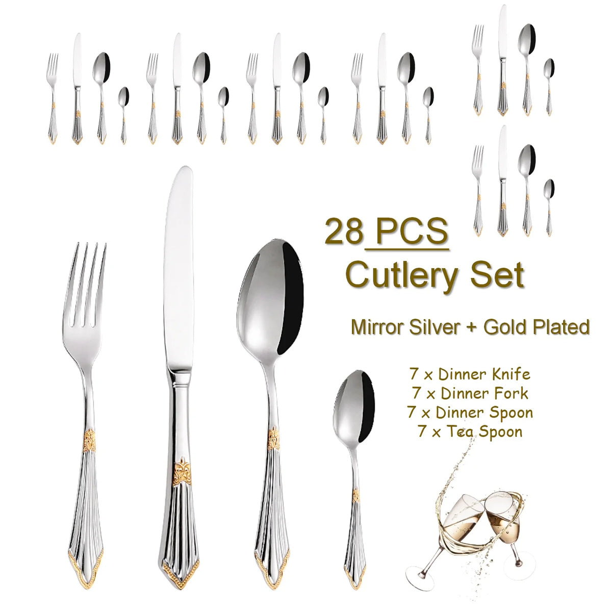 Luxury Stainless Steel Cutlery Set