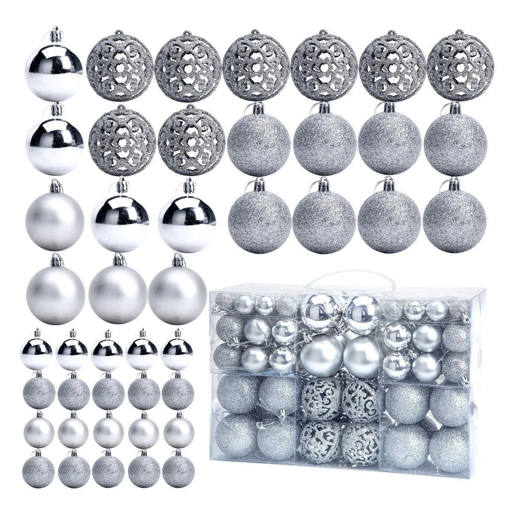 100-Piece Christmas Bauble Set