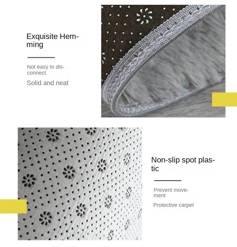 Solid Silk & Wool Rug – Warm, Non-Slip & Timeless