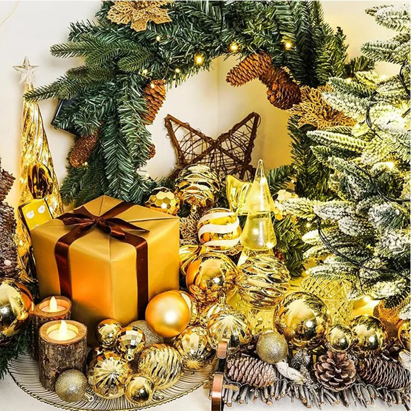 Mini Christmas Bauble Ornament Set