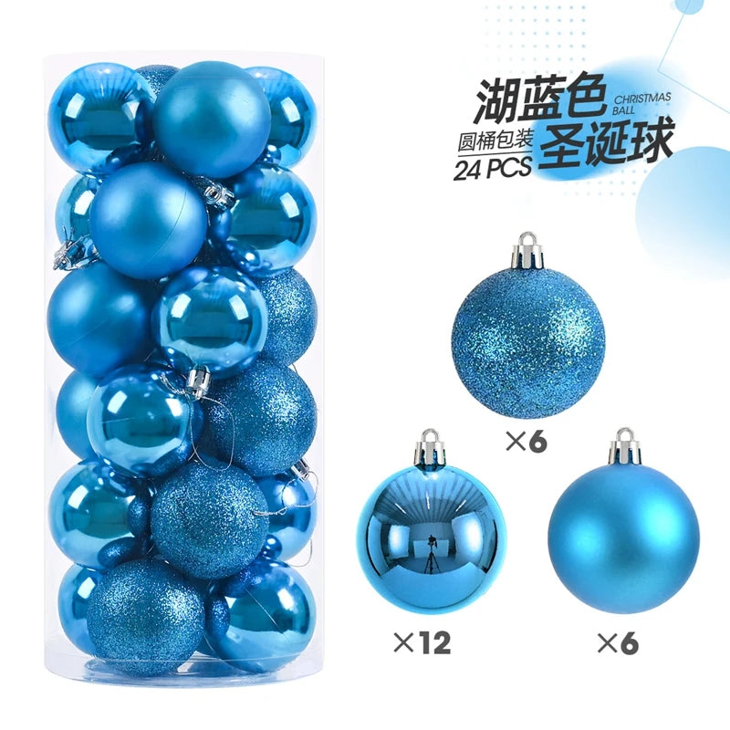 Mini Christmas Bauble Ornament Set