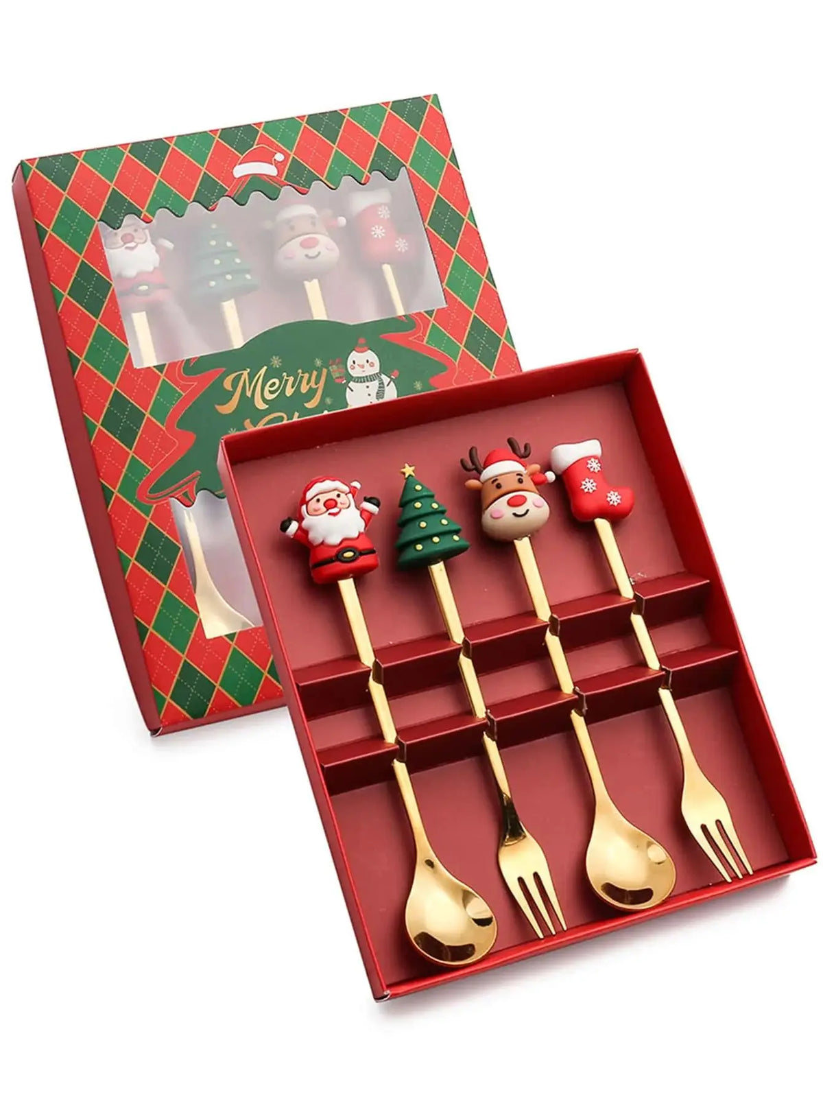 Christmas Fork & Spoon Gift Set