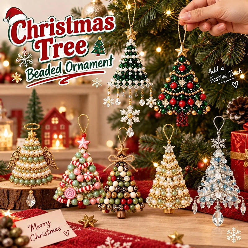 DIY Beaded Christmas Tree Ornament Kit