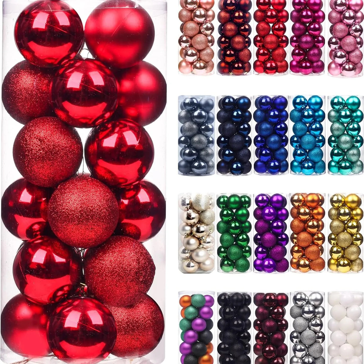 Mini Christmas Bauble Ornament Set