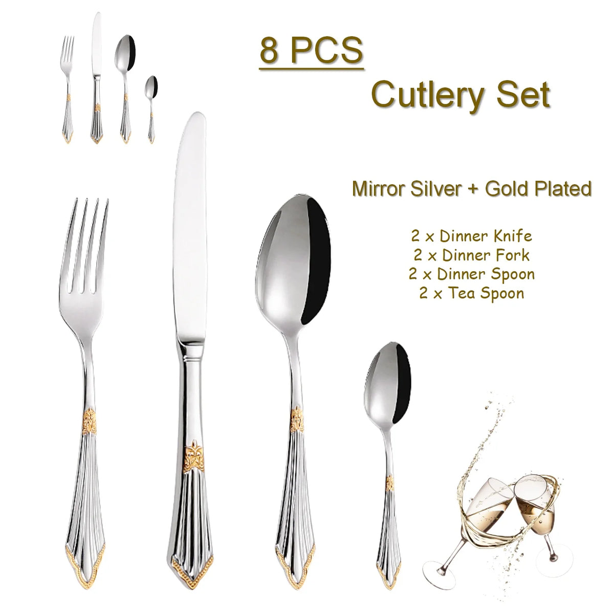 Luxury Stainless Steel Cutlery Set