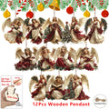 Wooden Angel Christmas Ornaments