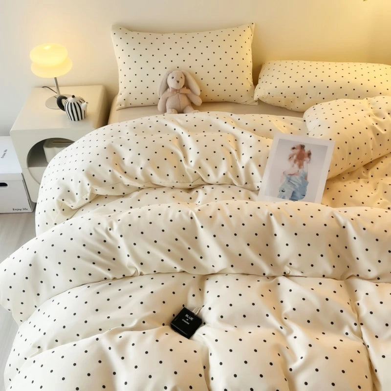 Satin Duvet Cover Set 3-Piece – Soft & Comfortable White