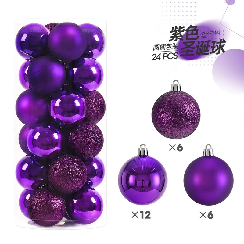 Mini Christmas Bauble Ornament Set