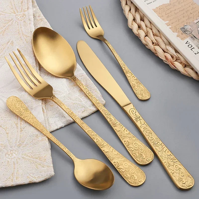 24-Piece Stainless Steel Cutlery Set
