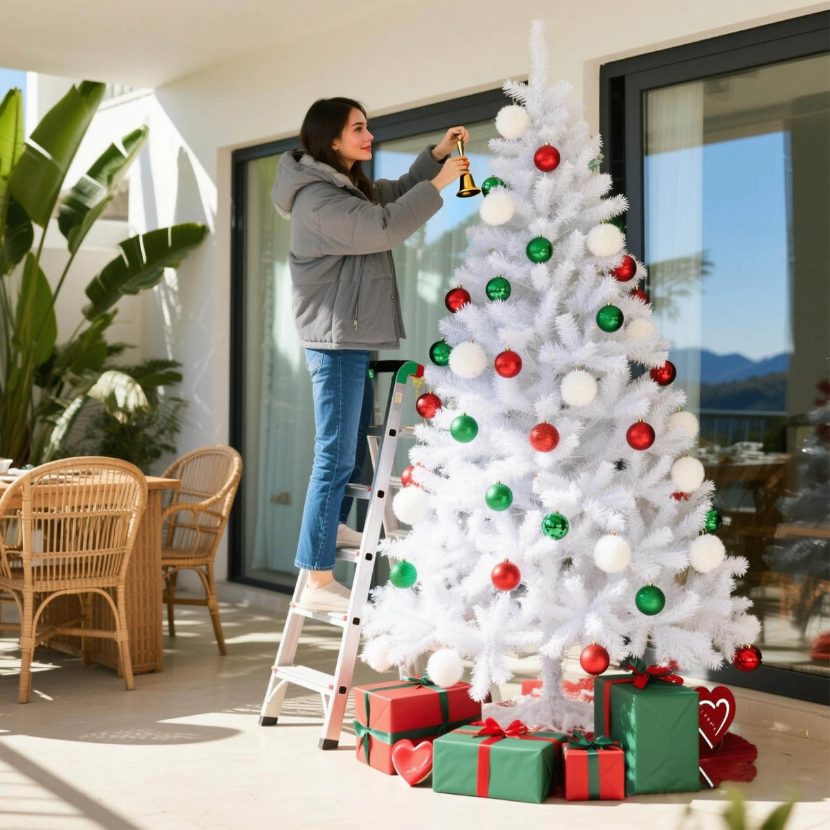 White Artificial Christmas Tree