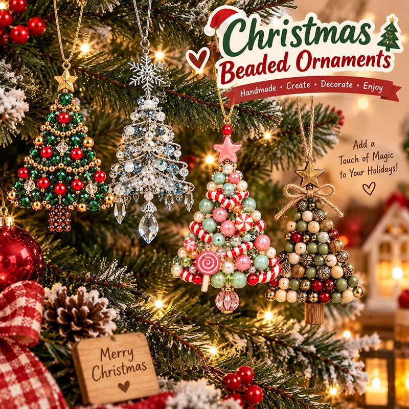 DIY Beaded Christmas Tree Ornament Kit