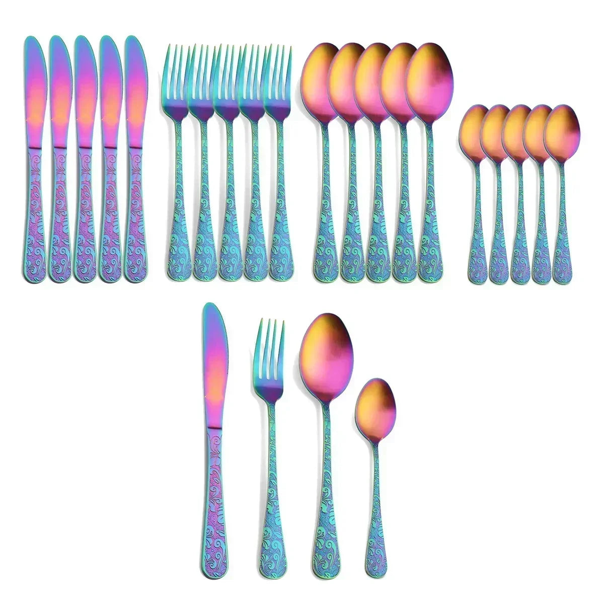 24-Piece Stainless Steel Cutlery Set